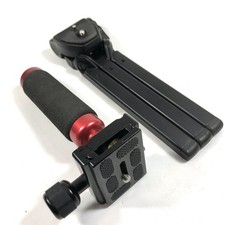 Camera Holder  Portable Flat Tripod Combo DSLR Travel Vlog Black EUC