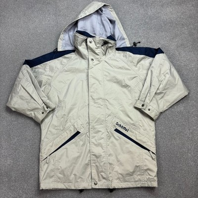 Schoffel Jacket Adult Small Grey Hood Lined Rain Hiking Outdoors Coat Men