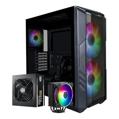 Cooler Master HAF 500 High airflow mid-tower ATX case, Power Supply, Fan - Black