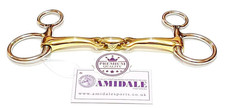 AMIDLAE HANGING CHEEK LOZENGE BAUCHER HORSE BIT STAINLESS STEEL COPPER MIX BNWT