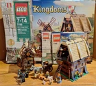 LEGO Kingdoms 7189 Mill Village Raid near complete w/ minfigs animals box books