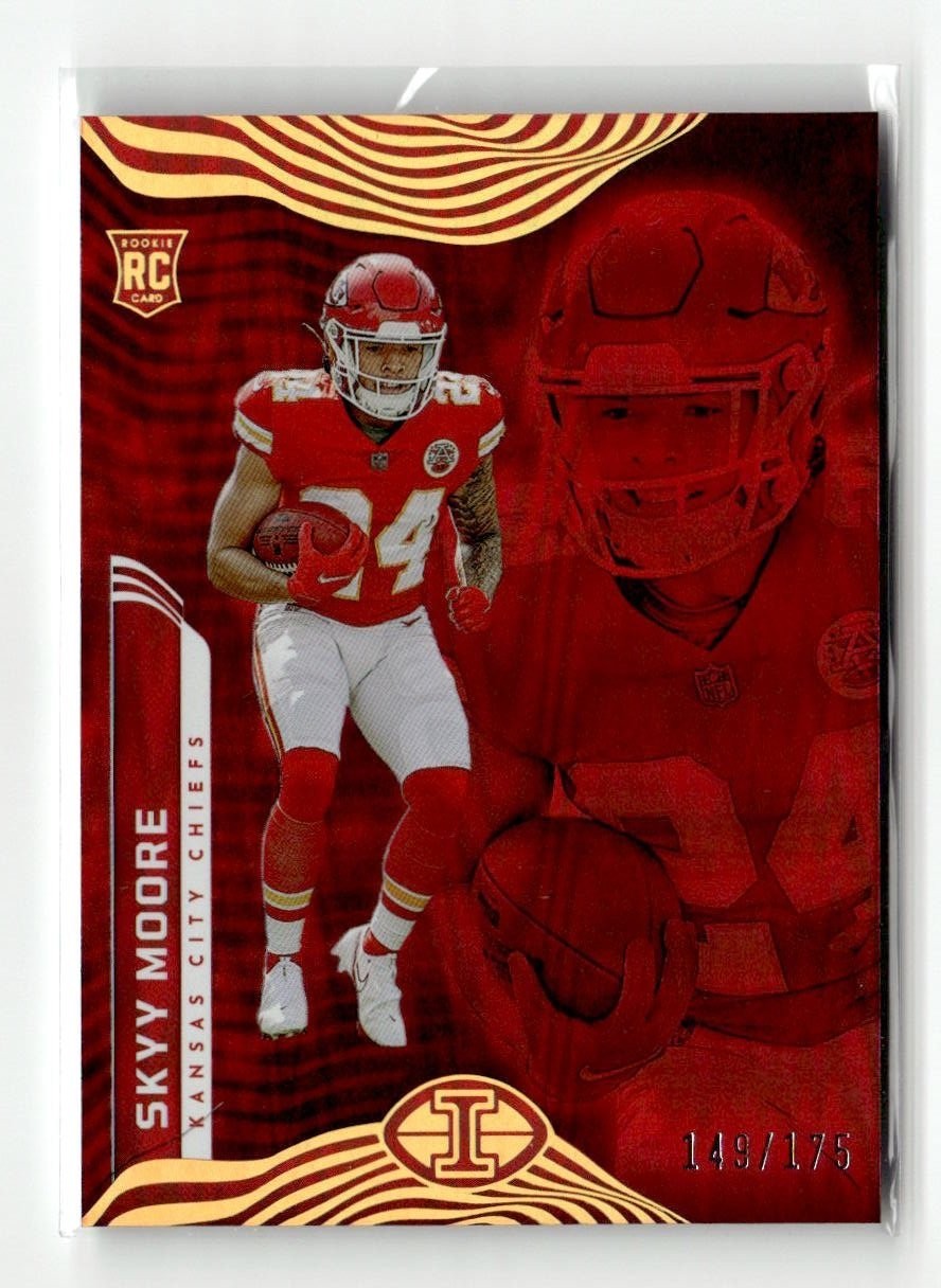2022 Panini Illusions SKYY MOORE #45 Red RC #/175 Chiefs