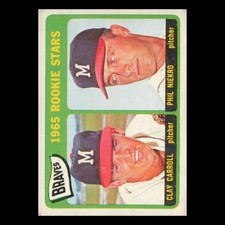 Clay Carroll/Phil Niekro Rookie #461 1965 Topps Milwaukee Braves Vintage Card. rookie card picture