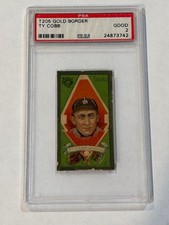 1911 T205 GOLD BORDER TY COBB PSA 2 GOOD DETROIT TIGERS HOF