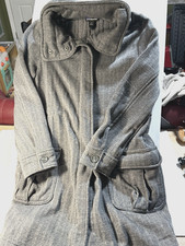 Patagonia Jacket Womens Size S Gray Better Sweater Coat Trench Fleece Zip Snap