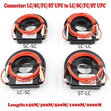150M-2KM Mini OTDR Launch Cable Box Multimode OM3 Fiber Test Cord FC/SC/LC/ST