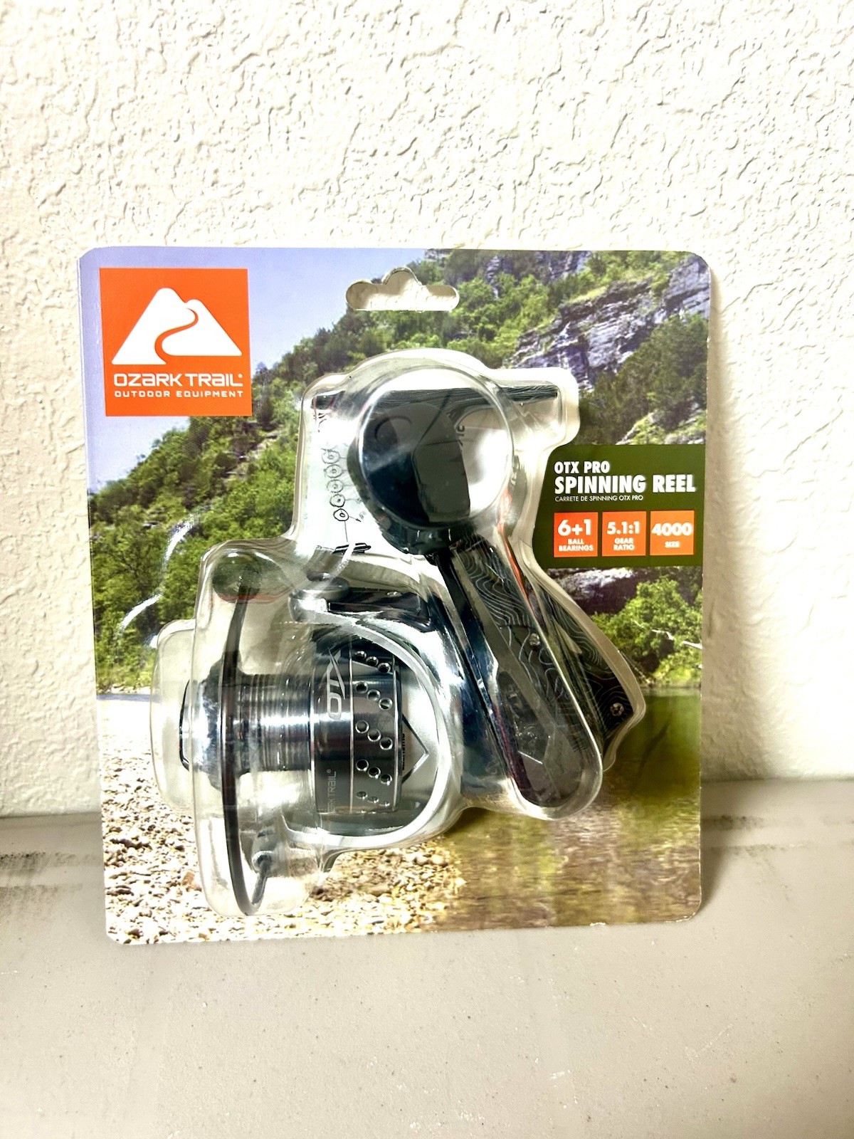 Ozark Trail OTX Pro 4000 Spinning Fishing Reel, 5.1:1 Gear Ratio, Black