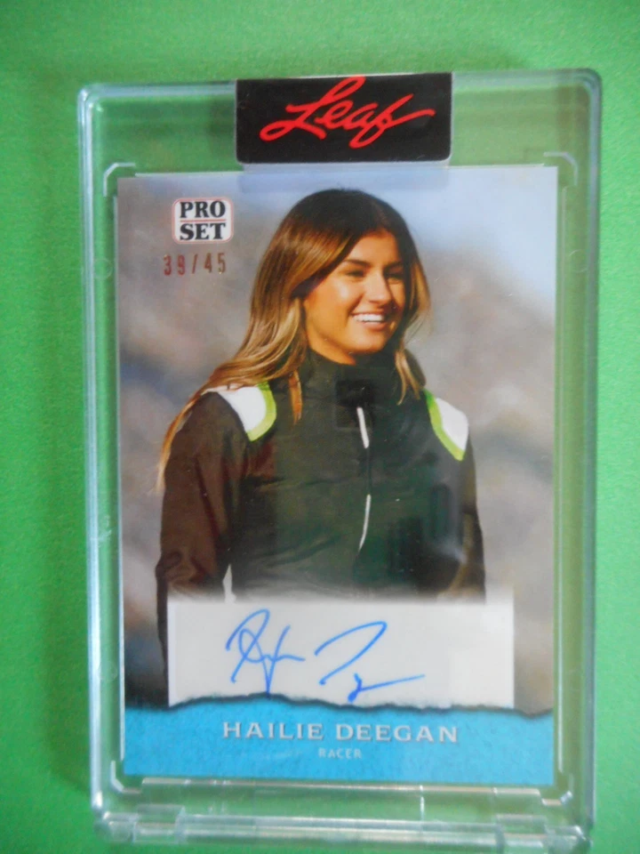 Hailee Deegan 2022 Leaf Pro Set Sports Blue Autographed Card #PSA-HD1 #/45 - Image 4 of 4