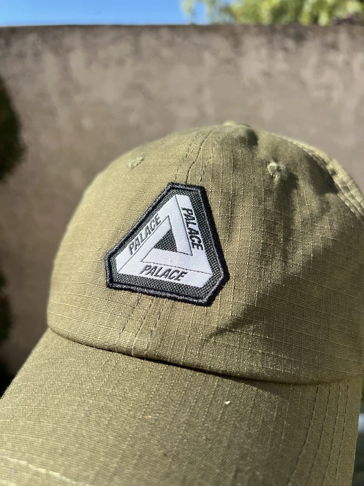 Clean Palace Skateboards Tri-Ferg Parche 6 Paneles Ripstop Oliva Verde Ejército Sombrero Gorra Foto 2 de 4