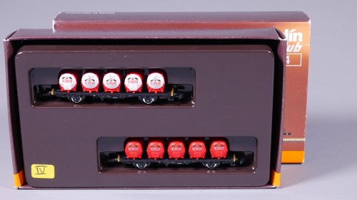 Spur Z Märklin 82364 Behältertragwagen-Set EKU DB in OVP #BK_144 | Condition: Gebraucht