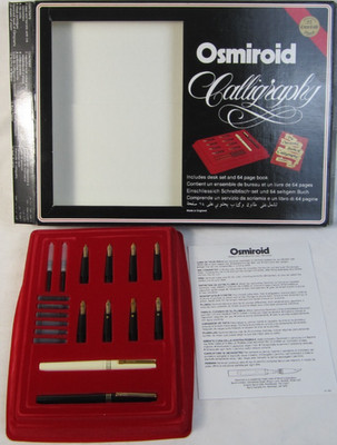 Vintage Osmiroid Calligraphy Desk Set 22 Carat Gold Plated - Incomplete(No Book)