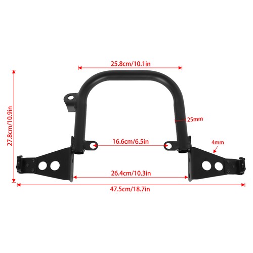 Rear Bumper Grab Bar Handle Rack Kit For Yamaha YFZ450X YFZ450R YFZ450RSE 2009+ - Picture 2 of 8