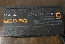 EVGA 850 BQ 850W 80 Plus Bronze ATX Power Supply, 24 Pin, PCIe, SATA