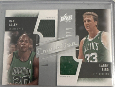  2008-09 Upper Deck - Emulation Dual Memorabilia #E-AB - Larry Bird, Ray Allen;
