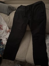 Vans boys pull on pants navy blue size L Relaxed Fit Skateboard