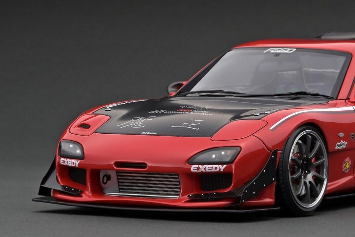 Ignition Model 1/18 Mazda RX-7 FD3S Feed Red Limited 140 Pcs