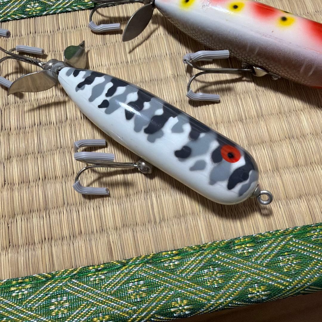 Old Heddon Magnum Torpedo Gray Shiner S Set of 2 - Image 5