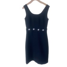 TORY BURCH Black Fremont Shift Cocktail  Dress Size 0 Style 41107