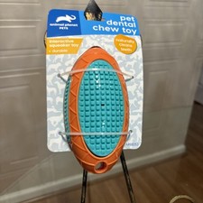 Animal Planet Interactive Squaker  Natural Dental Dog Toy  Clean Teeth  Gums