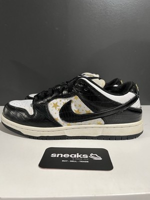 USED Supreme x Dunk Low OG SB QS Black DH3228-102 SIZE 7M NO BOX