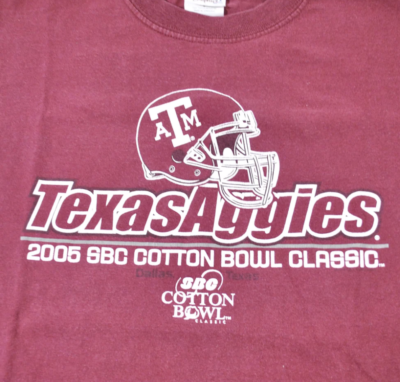 Vintage Texas Aggies 2005 Cotton Bowl Shirt Size Small