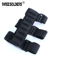 8 Rounds Tactical Shotgun Shell Holder 12 GA Molle Nylon Buttstock Ammo Holder