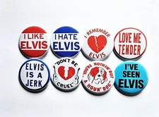 Classic Rock n Roll Pinback Buttons Magnets & Bottle Openers.