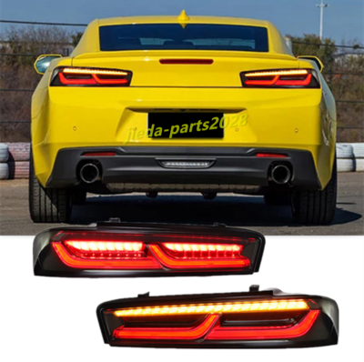 For Chevrolet Camaro 2016-2020 Smoked LED Rear Lamps Taillights