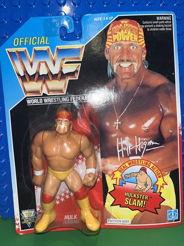 1993 Hasbro blue card Series 5 WWF Hulk Hogan Wres...