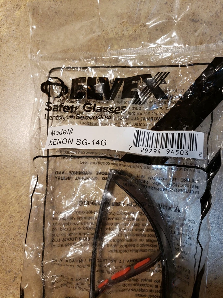 Nuevas gafas de seguridad Elvex Xeon Sg-14g Foto 2 de 2