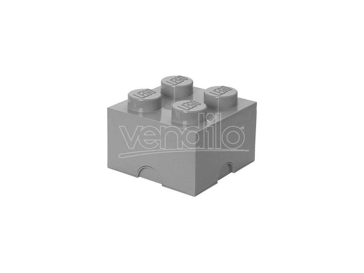 CONTENITORE LEGO BRICK 4 GRIGIO - GADGET