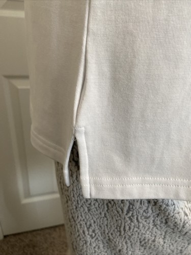 CHAPS SCOOP Neck Relaxed Blouse NWT WHITE SIZE XL SHORT SLEEVE PULLOVER - Picture 8 of 12