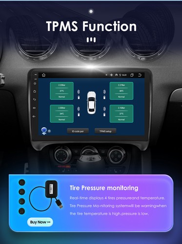 Autoradio Navigatore Per Audi TT MK2 8J 2006-12 CarPlay Android 14 GPS 6GB+128GB - Zdjęcie 10 z 17