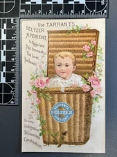 Antique Victorian Trade Card Advertising Ephemera - Tarrant's Seltzer 