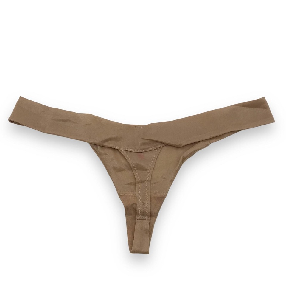 Spanx Skinny Britches Sheer Shaping Power Everyday Thong S/M Nude 993