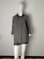 ZARA VESTITO VESTITINO MAXI MAGLIA TAGLIA S COLORE QUADRETTI 