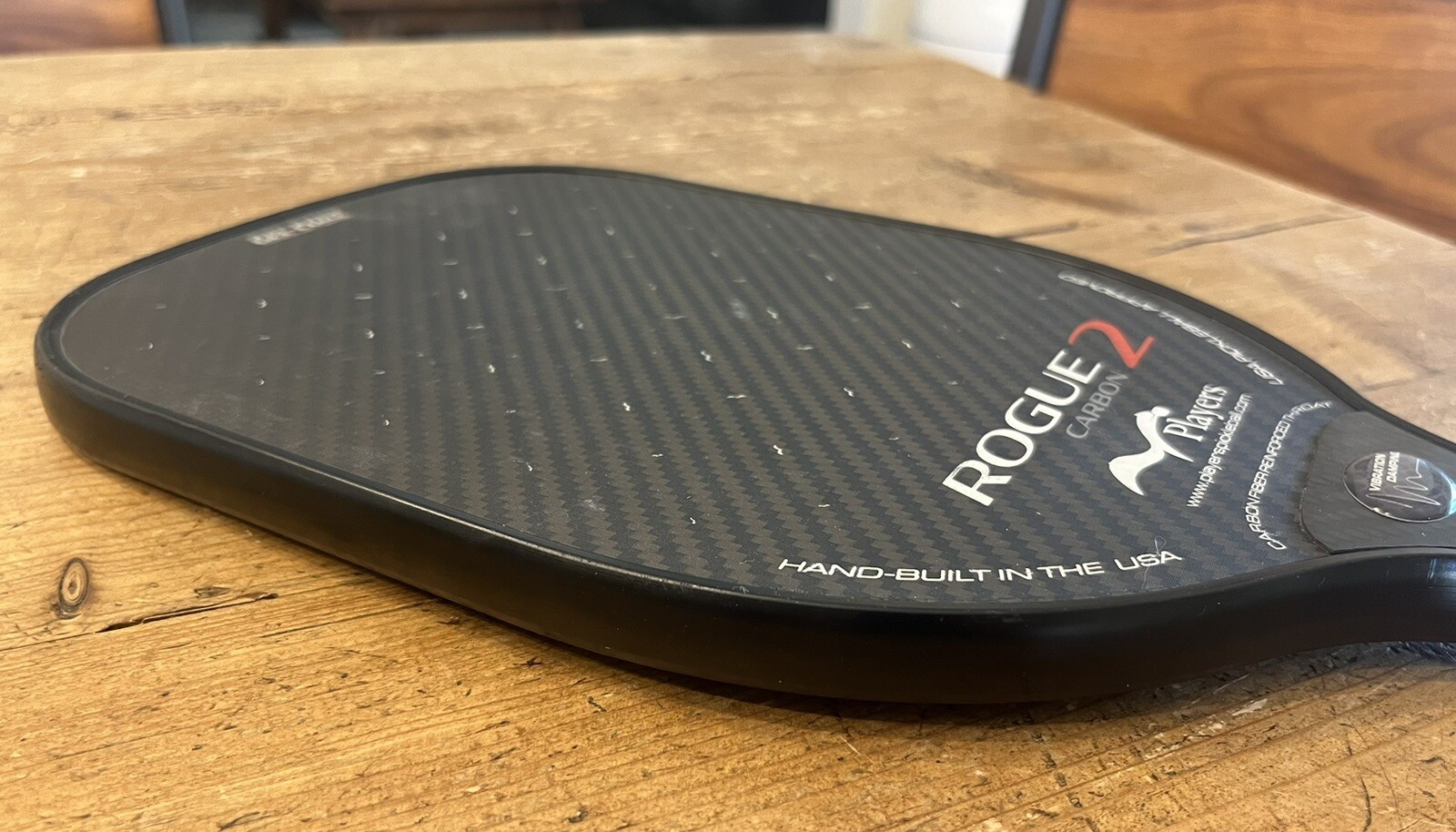 Rogue 2 Carbon Pickleball Paddle By Players W Vibration Damping. Gel