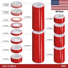 Roll Vinyl Pinstriping Pin Stripe Solid Line Car Adhesive Tape Decal Sticker RED