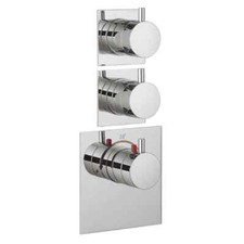 Crosswater Kai Lever 2 Outlet Concealed Thermostatic Portrait Shower Valve