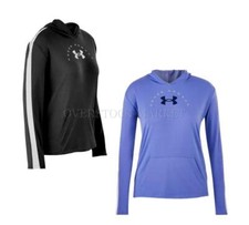 NEW YOUTH GIRL UNDER ARMOUR LIGHTWEIGHT TECH GRAPHIC LONG SLEEVE HOODIE VARIETY