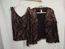 Escape by Joanna Chen Woman's Dress Blazer  Tank Top 2 piece set NWT 