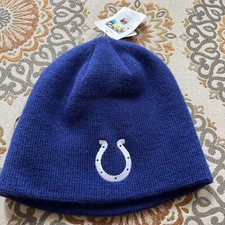 Indianapolis Colts Reebok NFL Winter Knit Blue Beanie One Size Kids NWT
