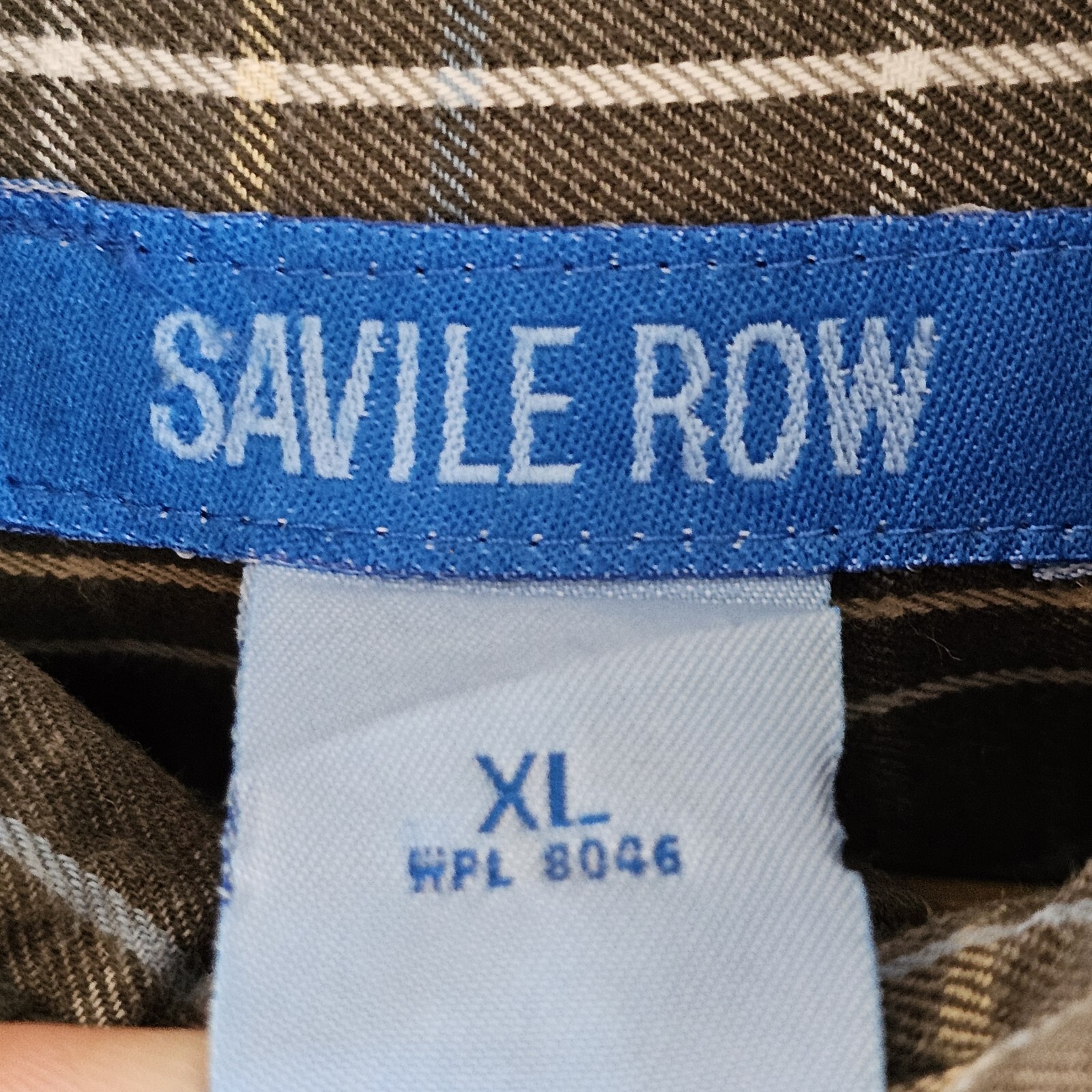 Camicia Savile Fila Uomo XL Verde Bottoni Manica Lunga Cotone Tasca