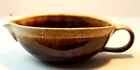 Vintage McCoy USA Pottery 7128 Brown Glaze Gravy Bowl 8" X 5"