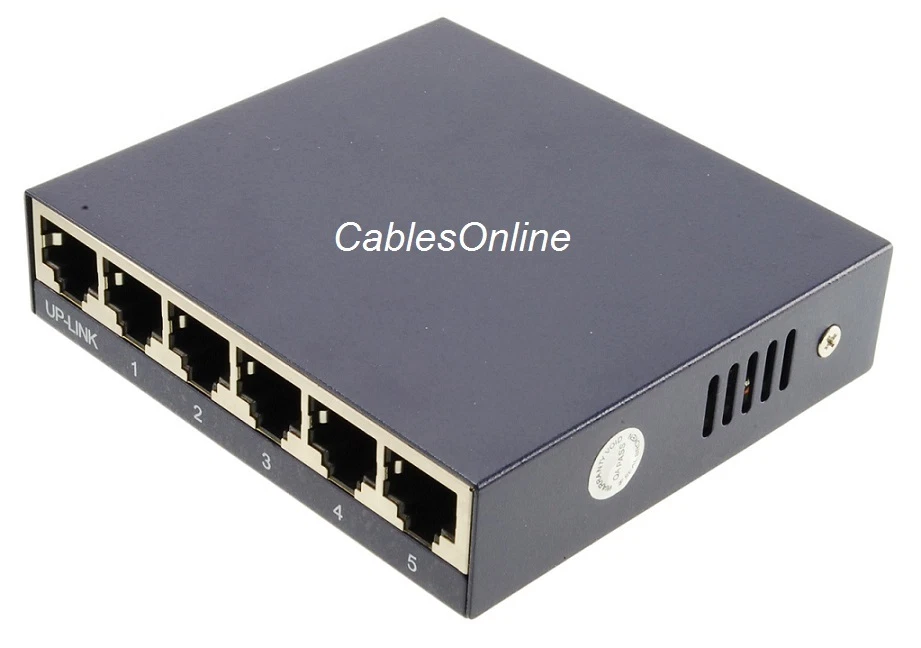 Bytecc 5+1-Port Compact Network 10/100 Ethernet Mini Switch Box with USB Power - Image 2 of 4