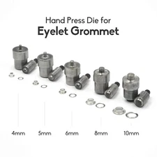 Hand Press Die for Eyelet Grommet Setter Setting Tools 1.5,2-8,10,12,14,17,20mm