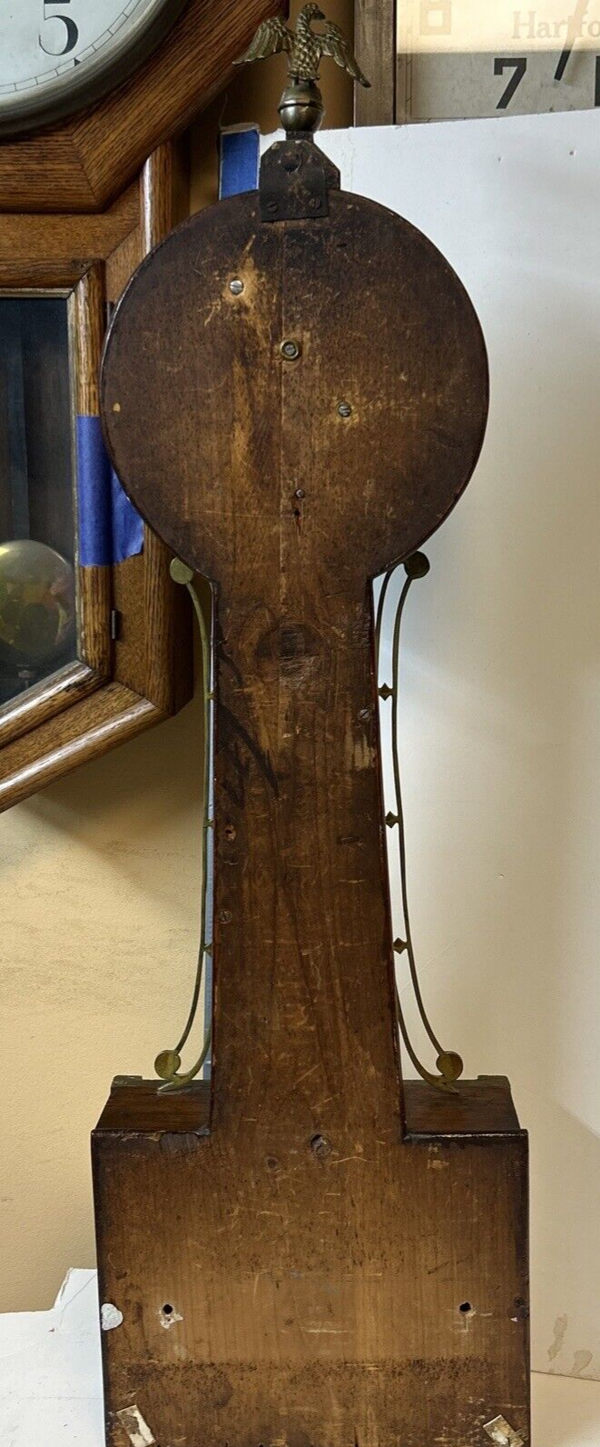 1004 Antique Mid 19th Century Banjo Clock. eBay