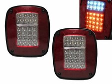 WRANGLER SAHRA 86-06 TJ TJ  TJL BJ LED Fari Posteriori Frecce Red/Clear for JEEP