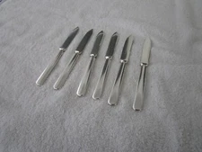 Vintage SET OF 6~~1880 PAIRPOINT Mfg. Co. STAINLESS Fruit Knives~No.12~~CLEAN!!!