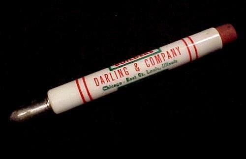 Darling Soil Builders Bullet Pencil Plant Foods Vintage Advertising Collectible